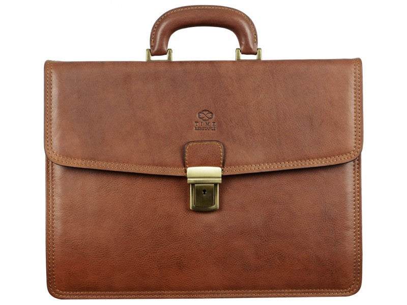 The Sound of the Mountain - Leather Briefcase by Time Resistance ...