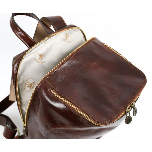 A Bend in the River - Full Grain Leather Backpack