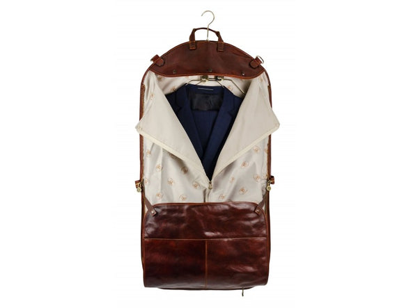 Travels with Charley - Leather Garment Bag