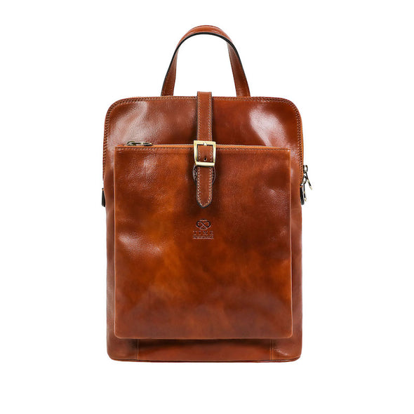 Emma - Leather Backpack Convertible Bag