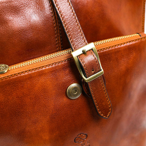Emma - Leather Backpack Convertible Bag