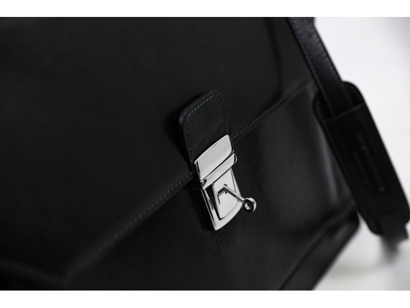 FERRAGAMO Full-Grain Leather Briefcase for Men