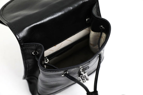 The Illiad - Leather Backpack, Convertible Shoulder Bag
