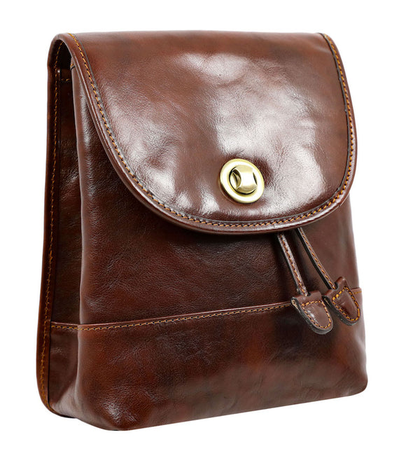 The Illiad - Leather Backpack, Convertible Shoulder Bag