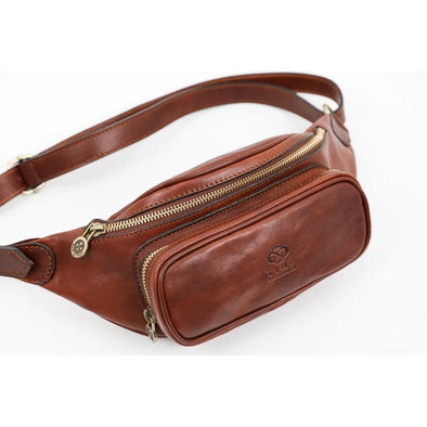 Ethical Vegan Leather Bags  Beck's Bum Bag in Apple Leather Cognac – The  Fair Trader