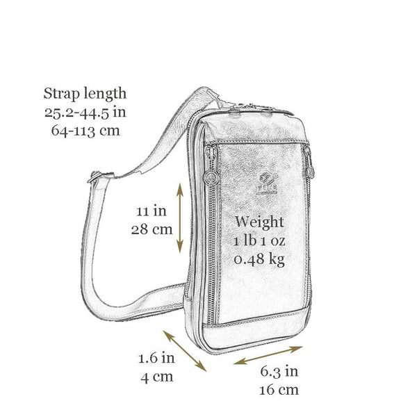 Kim - Full Grain Leather Sling Bag