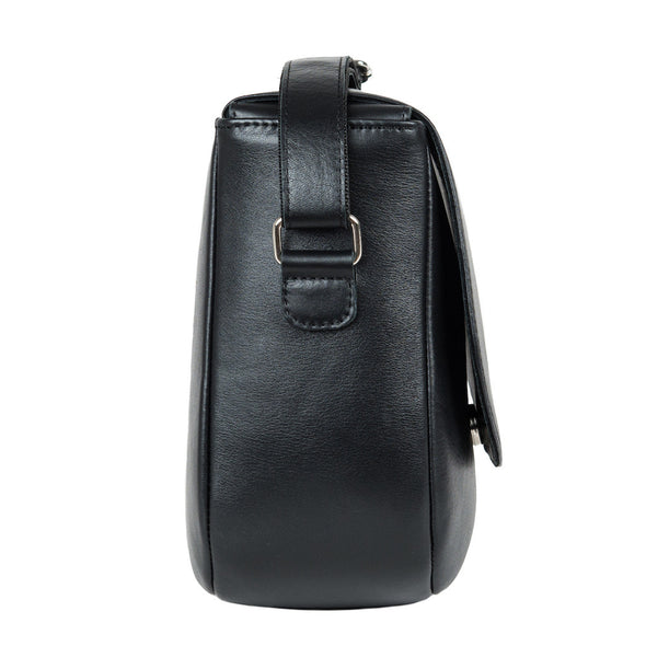 Black Leather Camera Bag - Geneva for Men and Women by POMPIDOO on Jetset Times SHOP