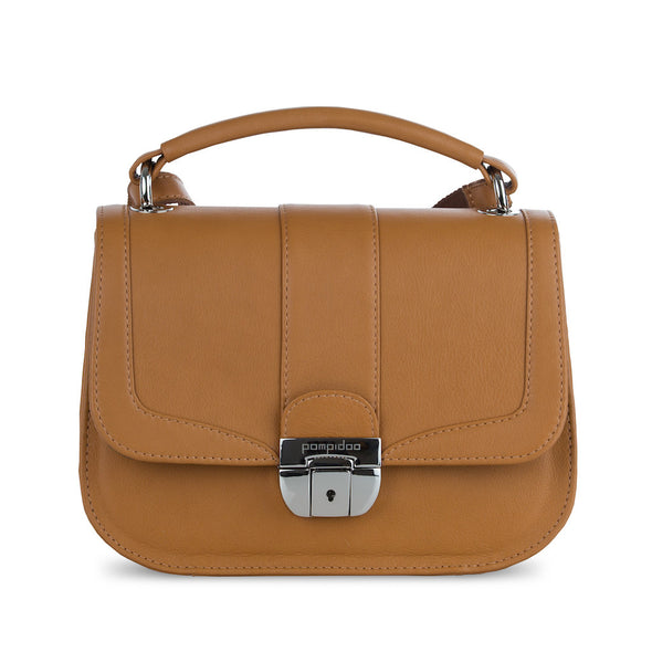 Women's Brown Leather Camera Bag - Lima by POMPIDOO on Jetset Times SHOP