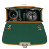 Women's Brown Leather Camera Bag - Lima by POMPIDOO on Jetset Times SHOP