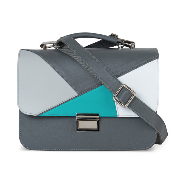 Women's Gray Leather Camera Bag - Miami by POMPIDOO on Jetset Times SHOP