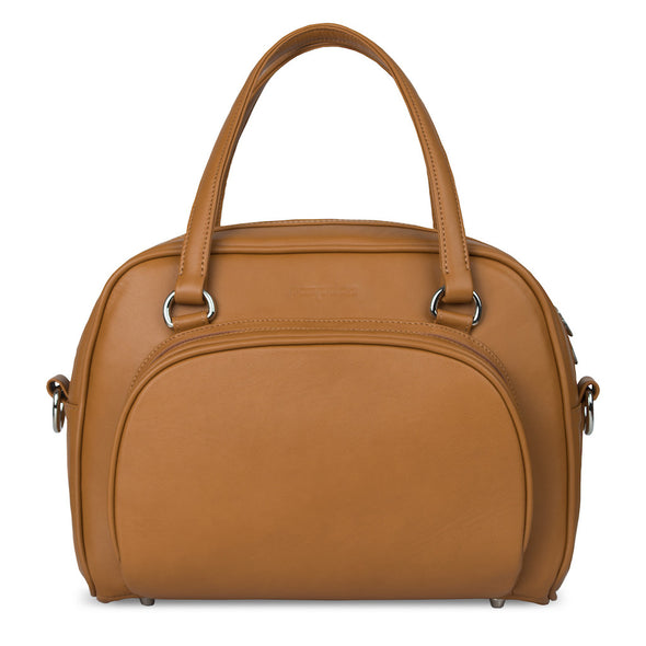 Women's Brown Leather Camera Bag - Palermo by POMPIDOO on Jetset Times SHOP