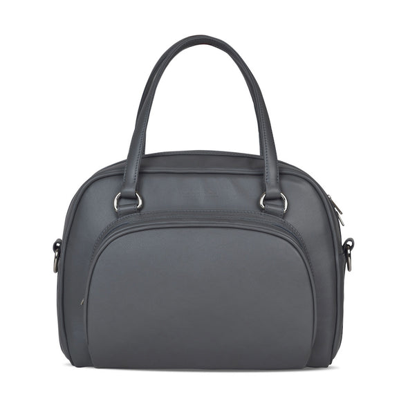 Women's Gray Leather Camera Bag - Palermo by POMPIDOO on Jetset Times SHOP
