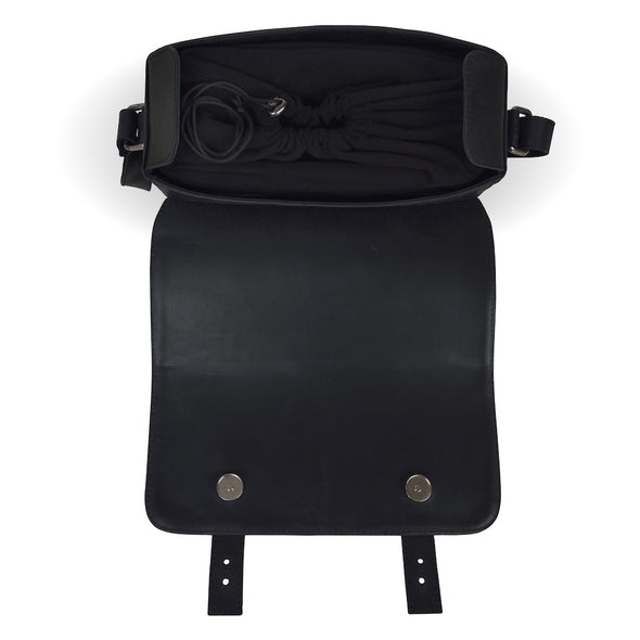 Black Leather Camera Bag - Tokyo for Men and Women by POMPIDOO on Jetset Times SHOP