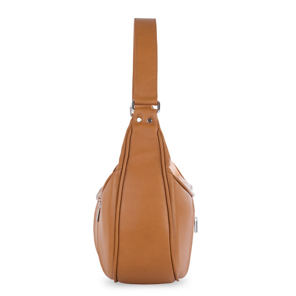 Women's Brown Leather Camera Bag - Cologne by POMPIDOO on Jetset Times SHOP