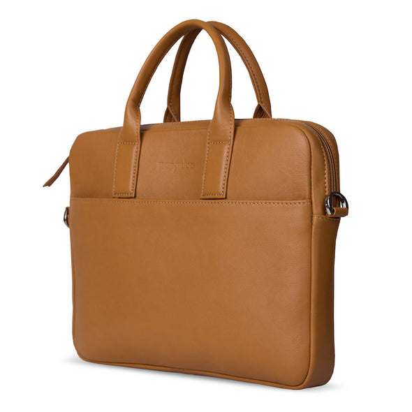 Brown Leather Laptop Bag - Sydney for Men and Women by POMPIDOO on Jetset Times SHOP