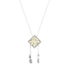 Women's Sami Pyramid & Coins Pendant Necklace - Silver by No 13 on Jetset Times SHOP