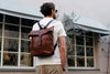 The Secret History - Leather Roll-Top Backpack