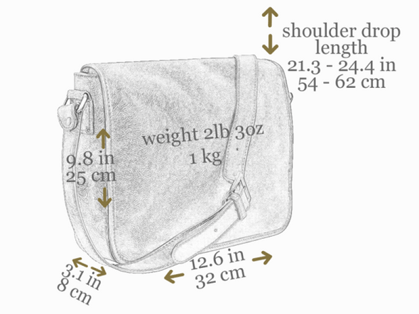 Leather Messenger Bag - The Stranger for Men and Women by Time Resistance on Jetset Times SHOP