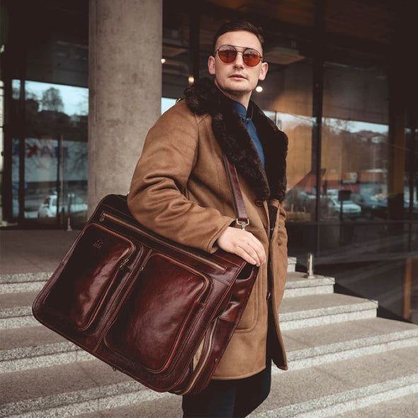 The Big Sleep - Full-Grain Italian Leather Garment Bag