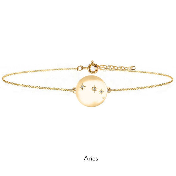 Gold Constellation Bracelet - with Diamonds