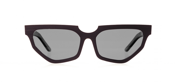 Wood Sunglasses for Men and Women - Black Hornbeam with Dark Grey Lenses by BREVNO on Jetset Times SHOP
