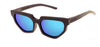 Wood Sunglasses for Men and Women - Black Hornbeam with Sky Blue Lenses by BREVNO on Jetset Times SHOP