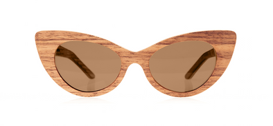 Wood Sunglasses for Men and Women - Walnut with Brown Lenses by BREVNO on Jetset Times SHOP