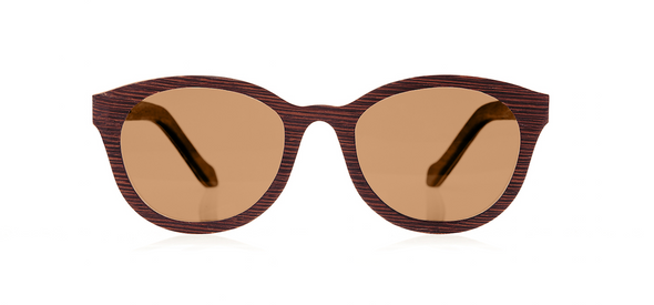 Wood Sunglasses for Men and Women - Wenge with Brown Lenses by BREVNO on Jetset Times SHOP