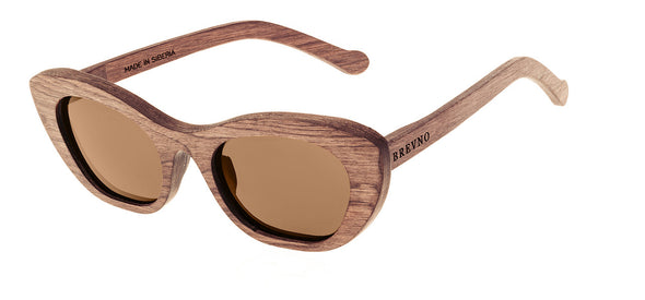 Wood Sunglasses for Men and Women - Birchwood with Brown Lenses by BREVNO on Jetset Times SHOP