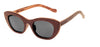 Wood Sunglasses for Men and Women - Wenge with Dark Grey Lenses by BREVNO on Jetset Times SHOP