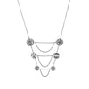 Women's Sami Breastplate Coin Necklace - Silver by No 13 on Jetset Times SHOP