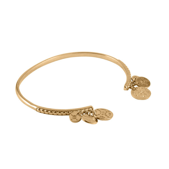 Women's Sami Coin Bangle - Gold Vermeil by No 13 on Jetset Times SHOP