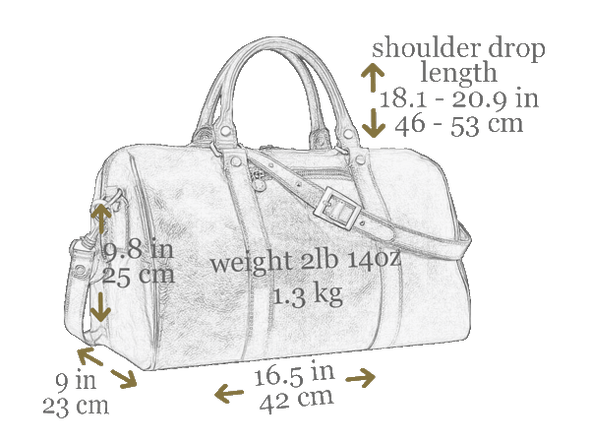 The Ambassadors - Small Leather Overnight Bag